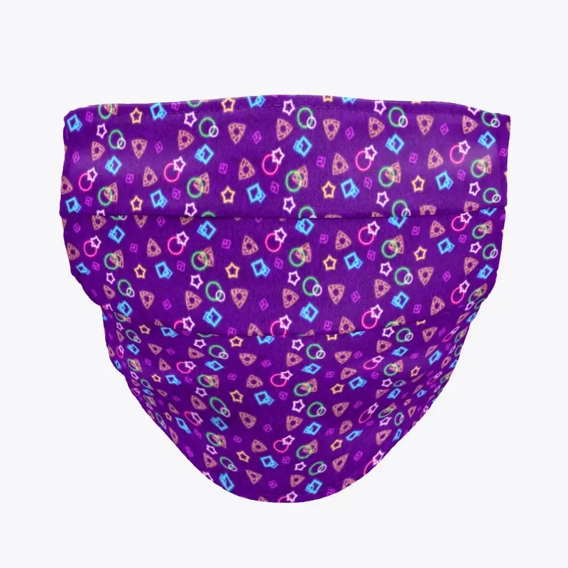 Arcade Themed Logo Pattern Cloth Mask